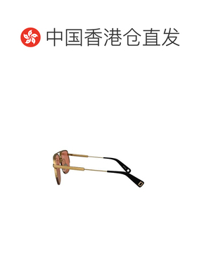 香港直邮Jacquemus 女士 FRAME 金色黑色金属几何形状太阳眼镜 JA