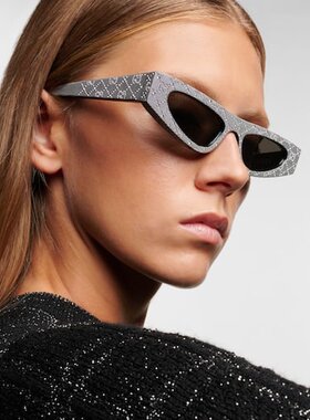 潮奢 Gucci 古驰 女士 Show GG 时尚猫眼太阳眼镜