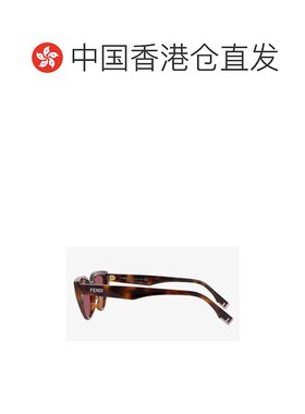 香港直邮FENDI 女士太阳镜 FE40009I53E AW2023 粉红色 猫眼太阳