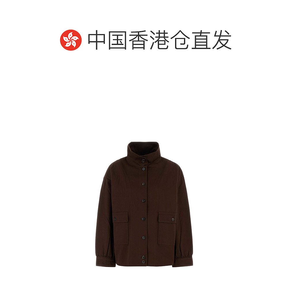 香港直邮PRADA 女士外套 P8011SOOO17LLF0324 AW2025 棕色 - 图1