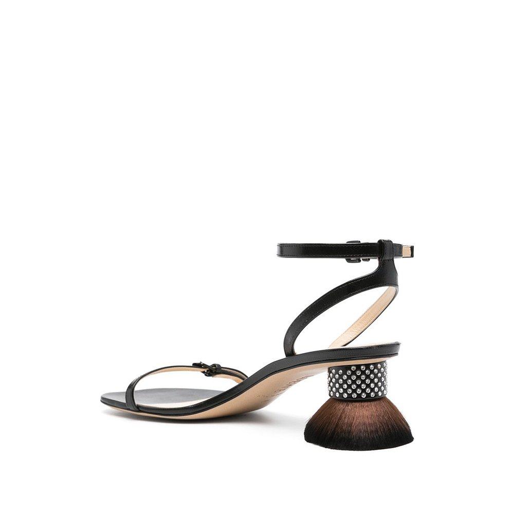 1h可退 香港直邮潮奢 LOEWE 罗意威 女士 黑色凉鞋 L814465X69PET - 图2