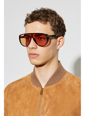 TOM FORD 男士太阳镜 FT118200001E CO 黑色 Sunglasses