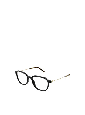 1h可退 GUCCI 男士太阳镜 GG1576O001 AW2025 黑色 徽标平光镜