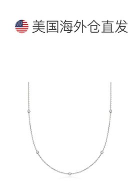 Ross-Simons 实验室培育钻石项链 925 纯银 - 20 英寸 【美国奥莱