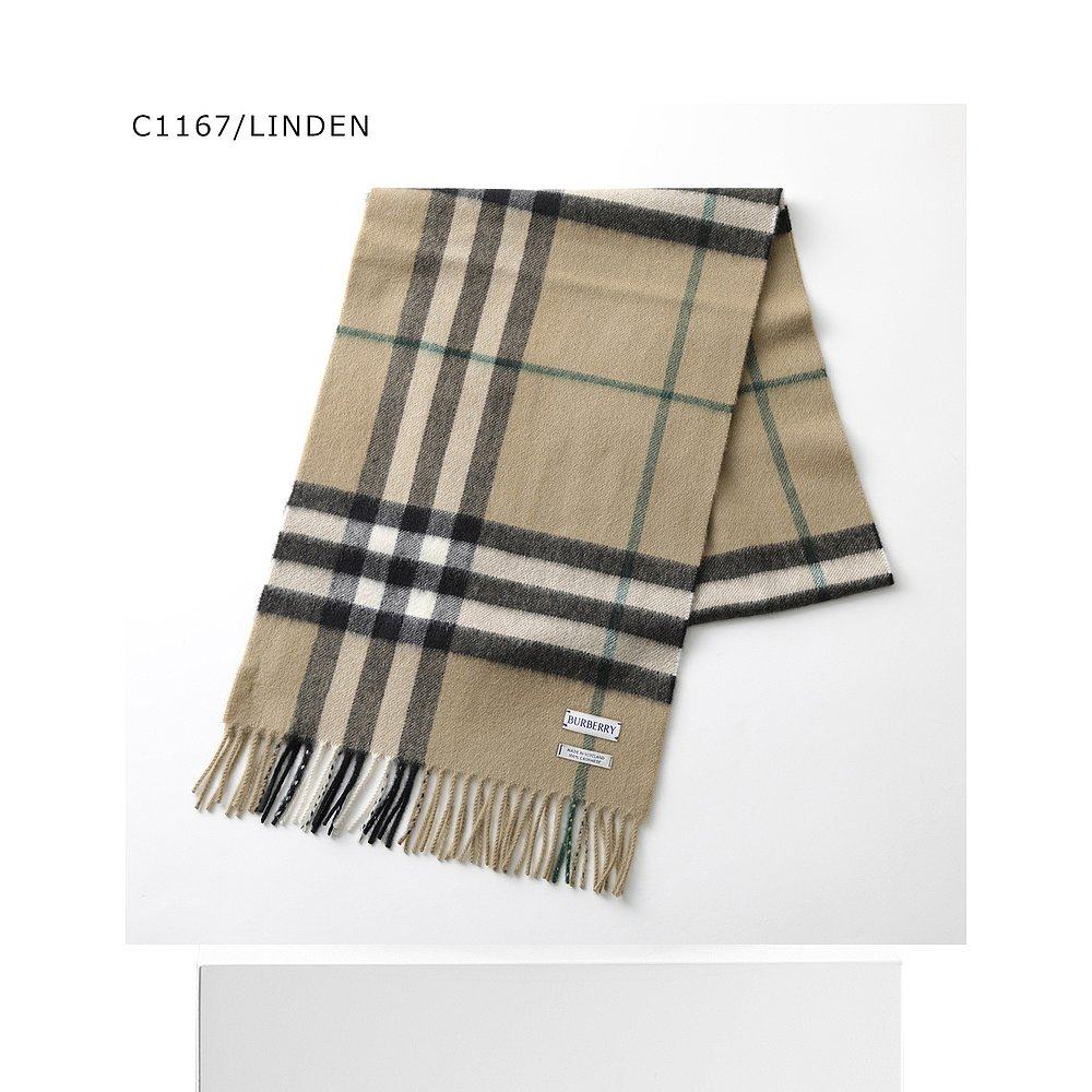 日本直邮Burberry 女士格纹羊绒流苏围巾 MU GIANT CHK CS SC,淘宝优惠券,粉丝福利购,淘宝优惠卷