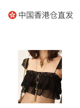 香港直邮Chloe ETERNITY流苏吊坠项链 CH25WJN31BBO黑曜石