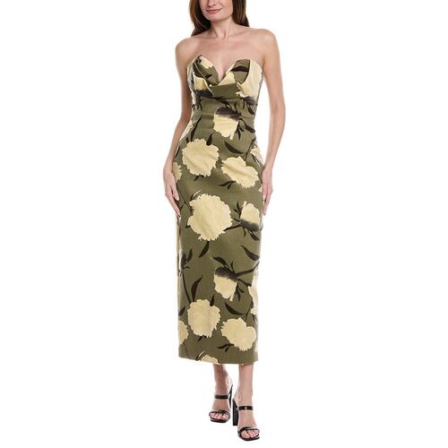 自营Lela Rose Draped Bust Sheath Dress - brown 美国奥莱直发 - 图0