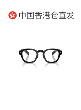 香港直邮PRADA 男士眼镜 PRA16S16K60K CO 黑色 全框平光镜