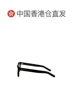 香港直邮GUCCI 男士太阳镜 GG1526O002 黑色 古驰几何框架平光镜