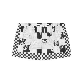 ຮ່ອງກົງທາງໄປສະນີ Versace ຜູ້ຊາຍ Baroque checkerboard ພິມລໍາລອຍນ້ໍາ 10025161A