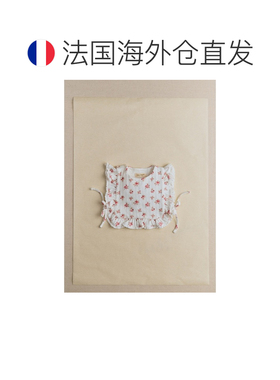 欧洲直邮自营Sezane Leia婴儿白色棉质花朵印花围兜3-6个月