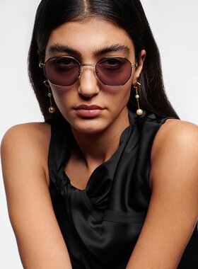 CARTIER 卡地亚 女士 Première 圆形太阳眼镜 003608