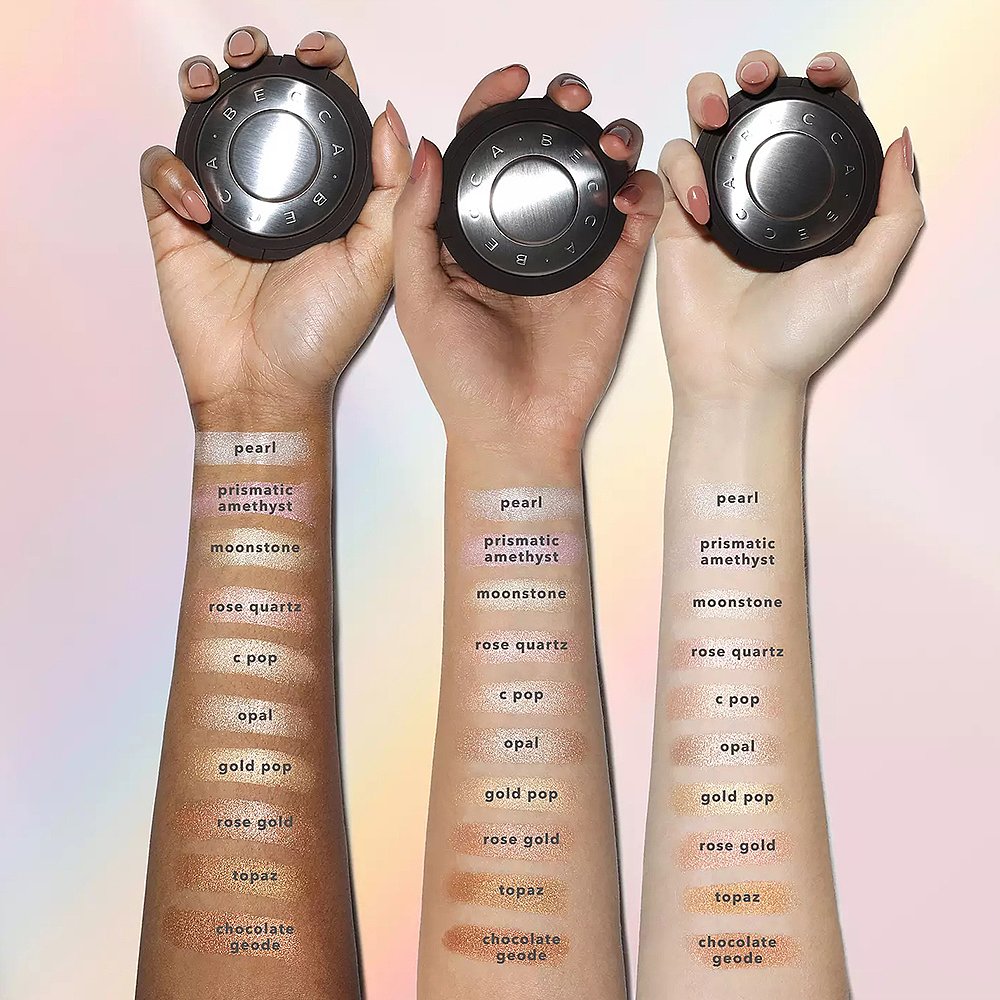 天猫国际海外直购美国直邮BECCA高光粉饼气质修饰轮廓脸部提亮打造自然水光肌8g2