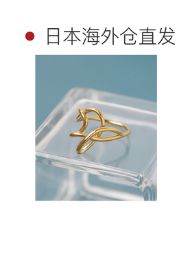 日本直邮ANE MONE 女士不规则线条不锈钢戒指 DG190048R