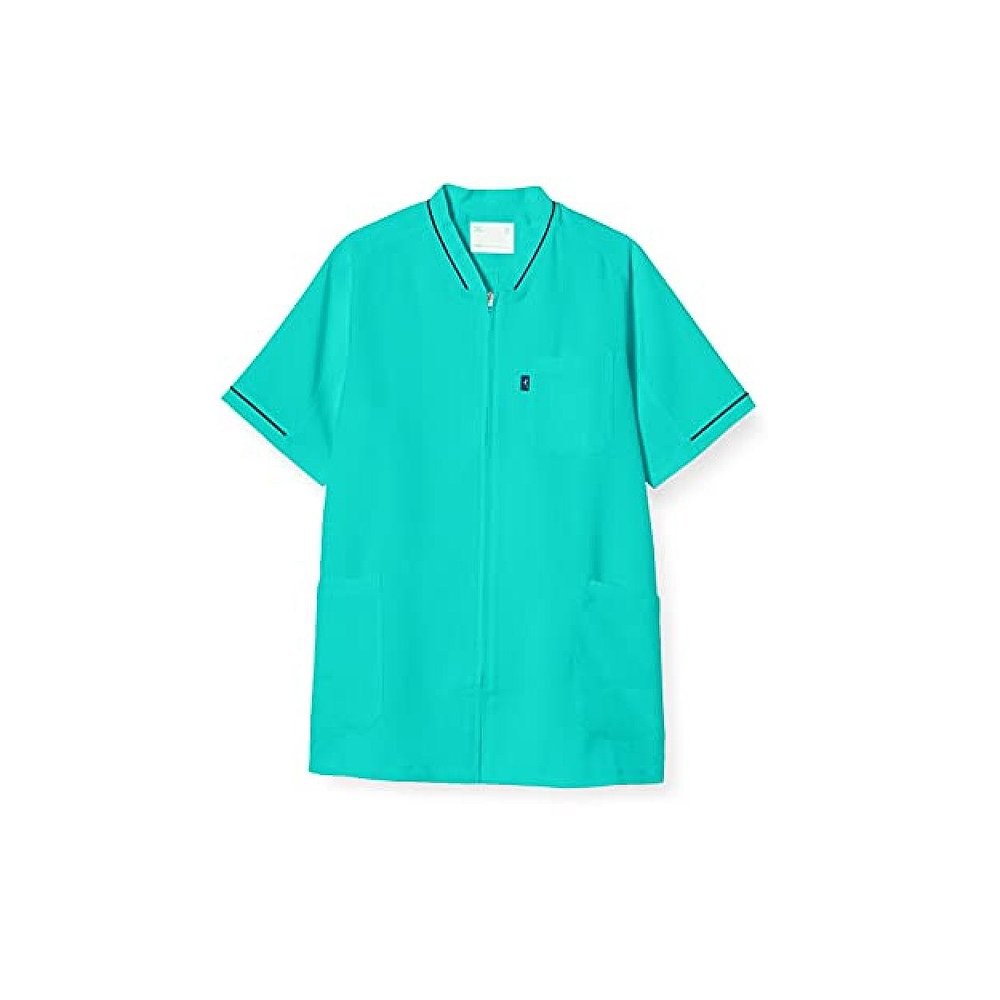 【日本直邮】Mizuno医用开衫 夹克衫型拉链开合 翡翠绿色 3L MZ01 - 图0