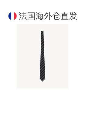 欧洲直邮YSL(圣罗兰) Cravate large en jacquard de soie à ray