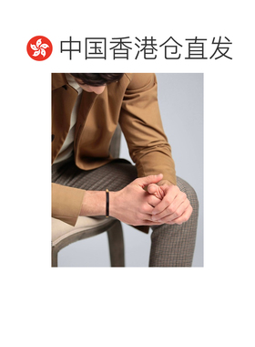 1h可退 香港直邮潮奢 Saint Laurent 圣罗兰 男士 手链 black黑色