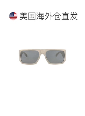 自营saint laurent方框金属太阳镜-银银色 美国奥莱直发