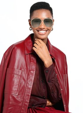 潮奢 Chloe 蔻依 女士 太阳眼镜 metal金属色 舒适时尚