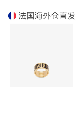 1h可退 欧洲直邮FENDI芬迪女士Forever系列金色戒指