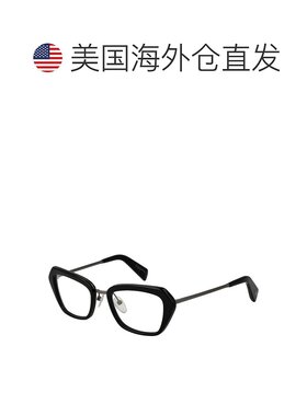 自营yohji yamamoto山本耀司女士光学女式镜架-黑色 美国奥莱直发