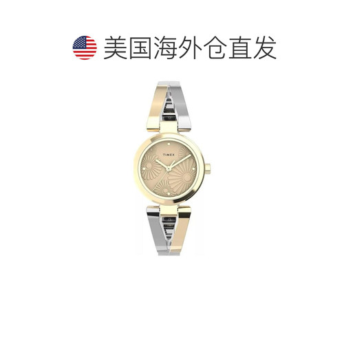 自营Timex Fashion Stretch Bangles Ladies Watch - two tone 美 - 图1