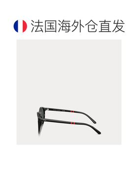 自营欧洲直邮Ralph Lauren拉夫劳伦 男士黑色醋酸纤维条纹圆形太