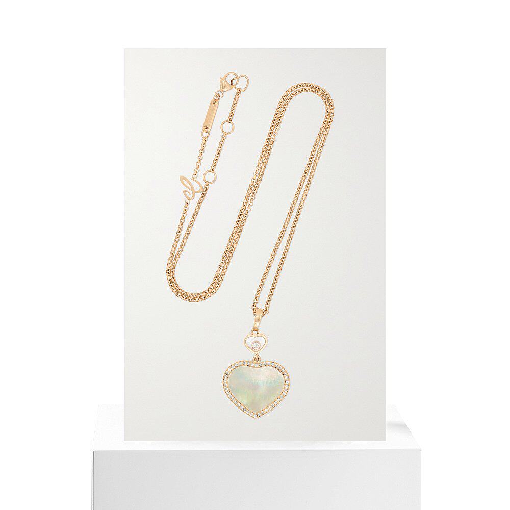 香港直邮潮奢chopard女士心形玛瑙 天猫国际全球探物项链