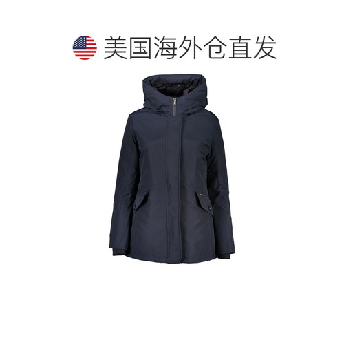 自营Woolrich Cotton Women's Women's Jacket - blue 美国奥莱直 - 图1
