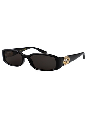 1h可退 GUCCI 女士眼镜 GG1661S001 AW2025 灰色 几何太阳镜古驰