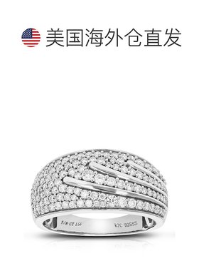 自营 vir jewels7/8 克拉圆形切割实验室培育钻石结婚戒指 109 颗