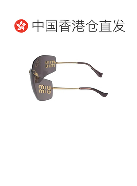 香港直邮MIU MIU 女士太阳镜 0MU54YS5AK06I SS2025 金色 0MU 54Y