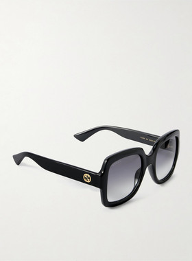 潮奢 Gucci 古驰 女士 黑色太阳镜 GG1337S