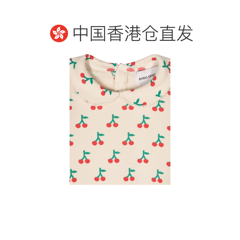 1h可退 香港直邮bobo choses 婴儿 樱桃红全领T恤童装 B224AB022B,淘宝优惠券,粉丝福利购,淘宝优惠卷