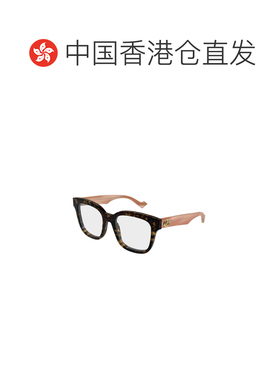 香港直邮GUCCI 女士眼镜 GG0958O014 CO 古驰 棕色几何平光镜