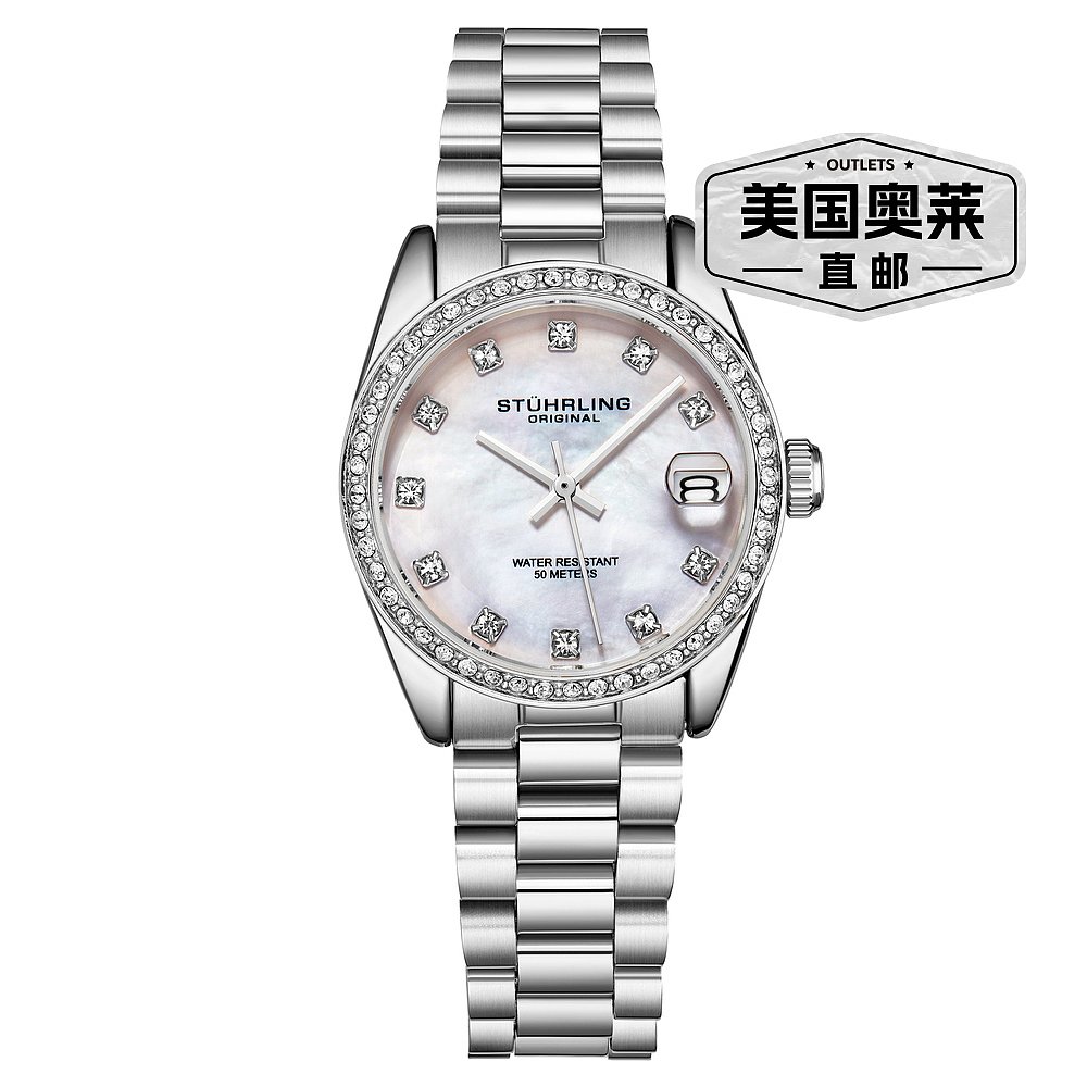 stuhrling originallineage 3936 石英 31mm 时尚款 - 银白色 【 - 图0