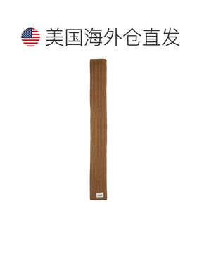 自营jil sanderRibbed Texture Scarf With Logo Patch - neutral