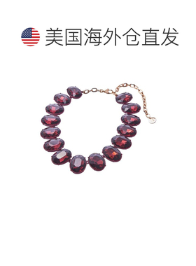 自营Carolina Herrera CZ Tonal Oval Crystal Necklace - patter