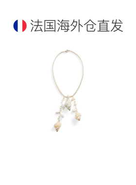 自营欧洲直邮Ralph Lauren拉夫劳伦 女士钩织三吊坠珍珠母贝项链