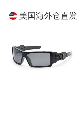 自营Oakley Men's 50 mm Black Sunglasses - polished black 美
