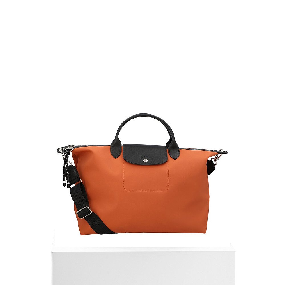 Longchamp Le Pliage Energy XL 帆布和皮革手提包 - 橙色 【美国 - 图3