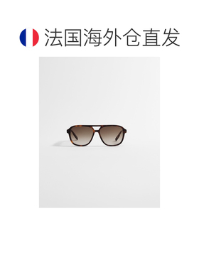 自营欧洲直邮Dior迪奥 bbon男士棕色玳瑁纹醋酸纤维飞行员太阳镜