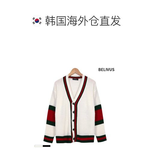韩国直邮BELIVUS T恤男士开襟毛衫 BTS020宽松版型开襟毛衫-图1