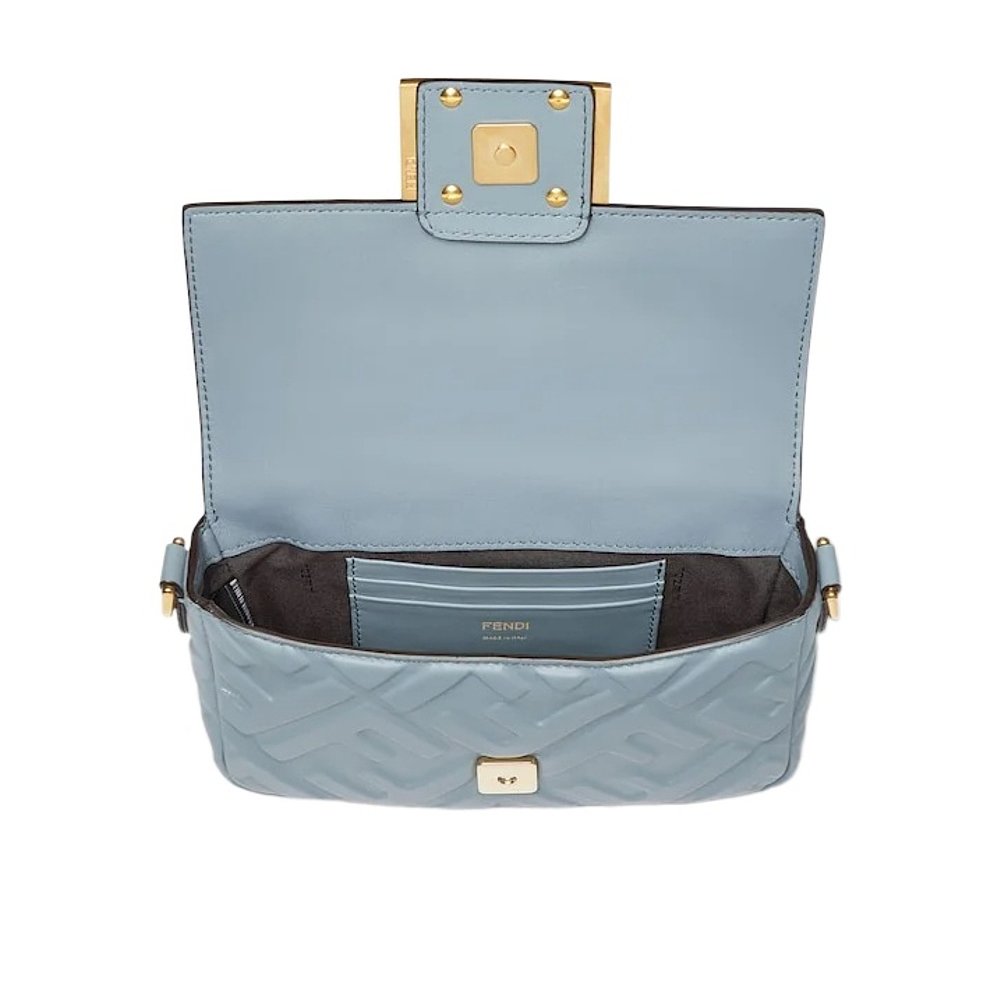 1h可退 FENDI 女士斜挎包 8BS017AT57F1UJL SS2026 灰色 Baguette - 图2