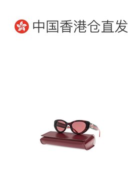 香港直邮GUCCI 女士眼镜 819569J07402360 SS2025 红色 猫眼框太