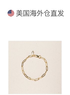 自营 joey baby18K 镀金回形针安妮手链 7 英寸 - 金色 美国奥莱