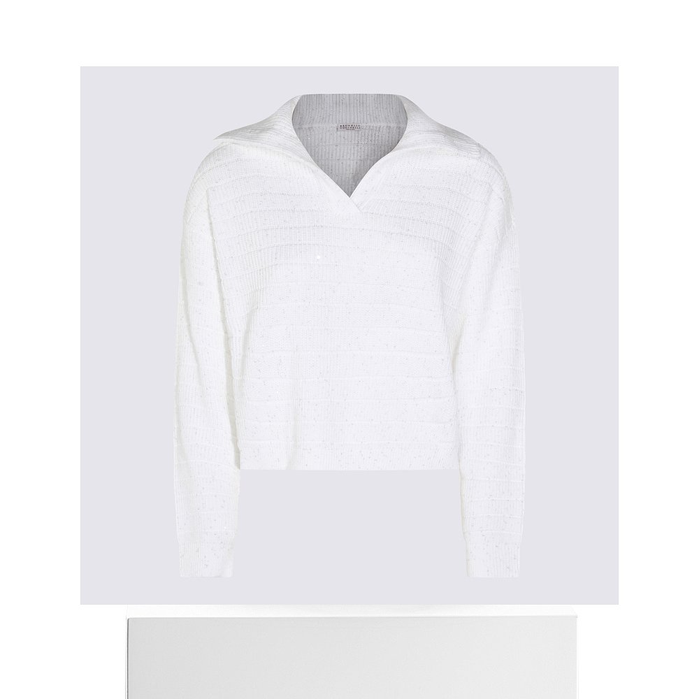 1h可退 香港直邮BRUNELLO CUCINELLI 女士针织衫 MDV754005CJ159 - 图3