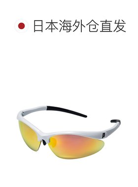 日本直邮Prince 太阳镜高级高对比度酷镜面偏光太阳镜白色网球护/