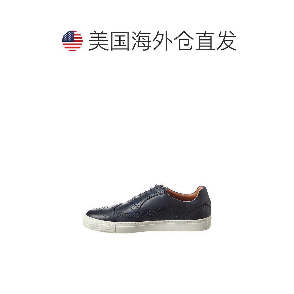 Ted Baker Dentton Brogue 混合抛光皮革运动鞋 - 蓝色 【美国奥 - 图1