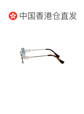 1h可退 香港直邮Miu Miu 缪缪 女士 ARGENTO 金属太阳眼镜 0MU52Y
